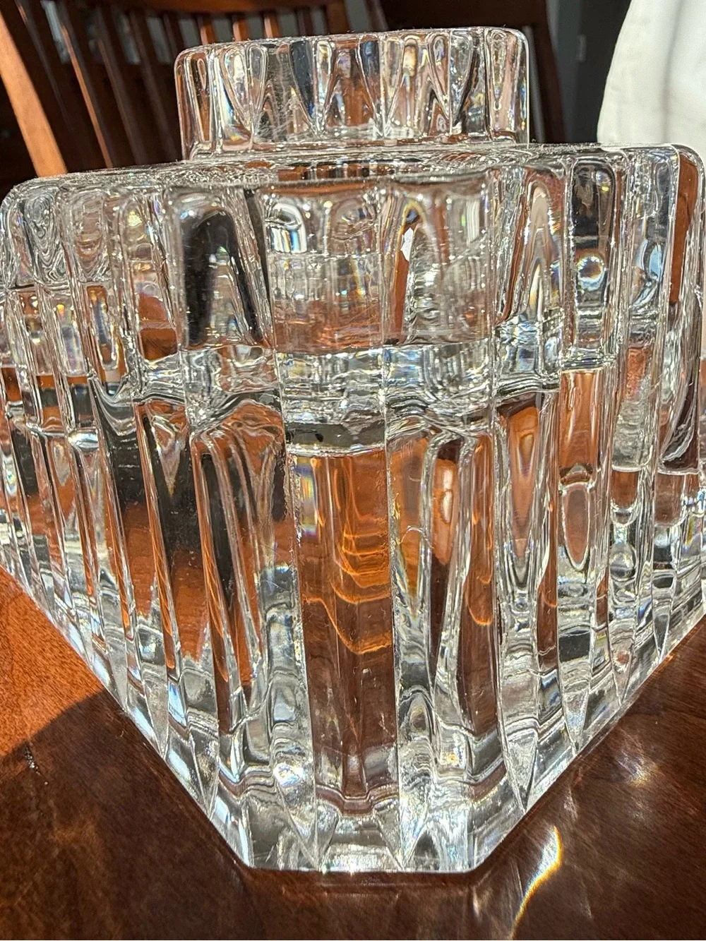 Vintage PartyLite Crystal Castle 5 Tier Tealight Candle Holder Germany